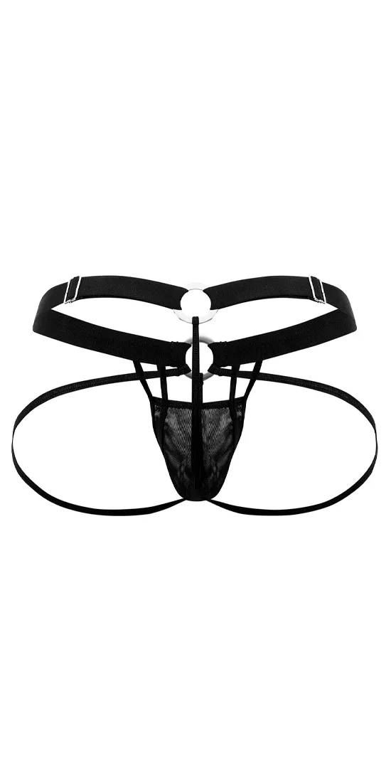 Candyman 99617 Mesh Cage Jockstrap Black