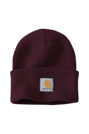 Carhartt Knit Cuffed Beanie in Blackberry | A18-V26