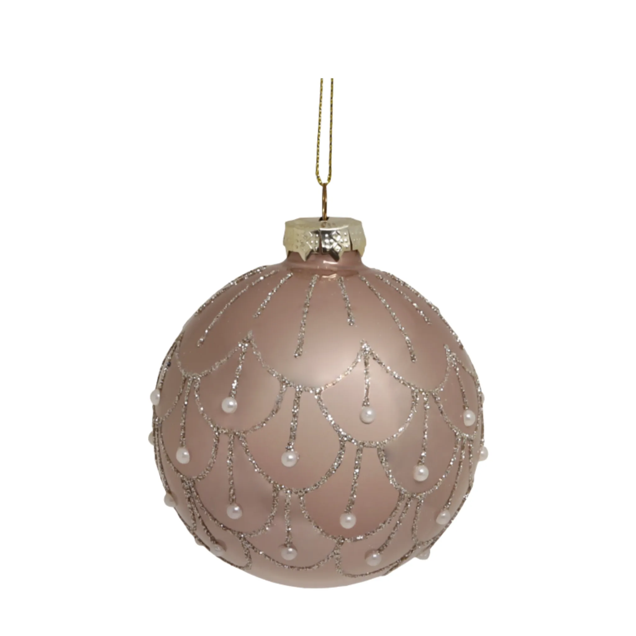 Chic Antique Julekugle - Rosa