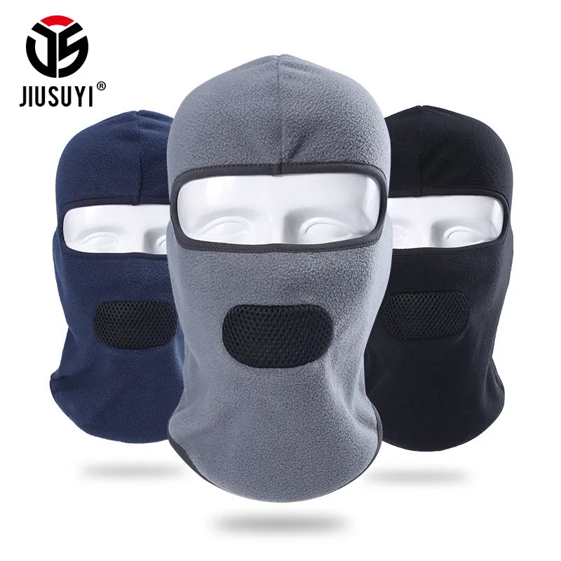 Cold Weather Windproof Breathable Winter Polar Fleece Neck Warmer Face Mask Thermal Bicycle Snowboard Helmet Liner Balaclava Hat