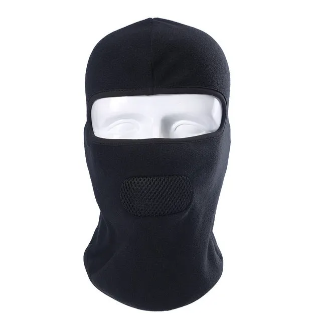 Cold Weather Windproof Breathable Winter Polar Fleece Neck Warmer Face Mask Thermal Bicycle Snowboard Helmet Liner Balaclava Hat