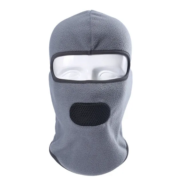 Cold Weather Windproof Breathable Winter Polar Fleece Neck Warmer Face Mask Thermal Bicycle Snowboard Helmet Liner Balaclava Hat