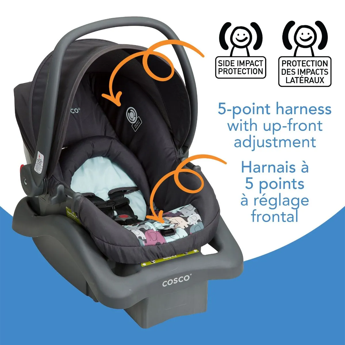 Cosco Light N Comfy Infant Car Seat- Elephant