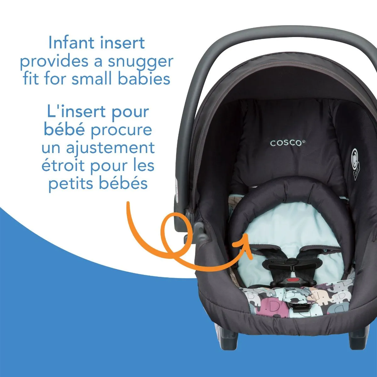 Cosco Light N Comfy Infant Car Seat- Elephant