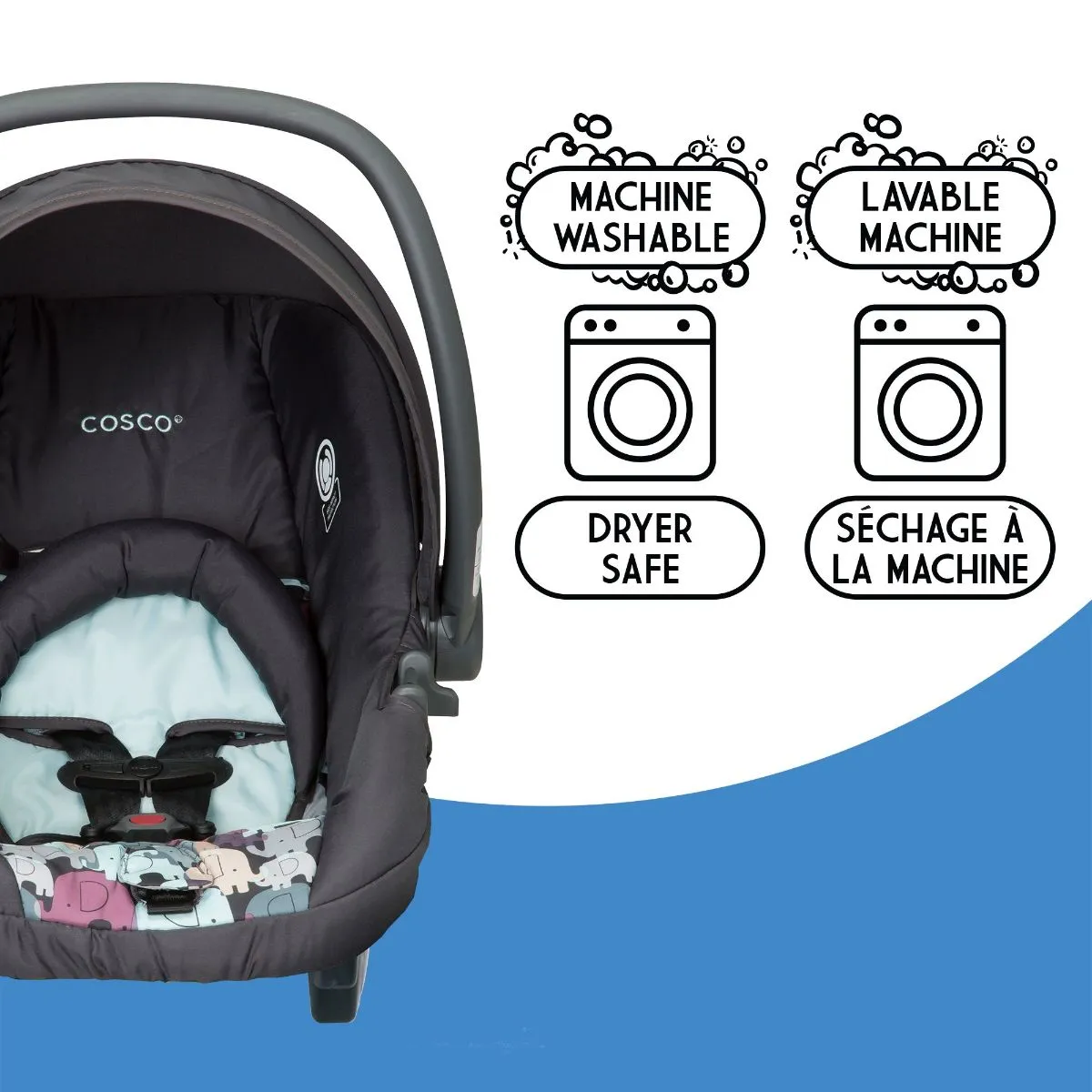 Cosco Light N Comfy Infant Car Seat- Elephant