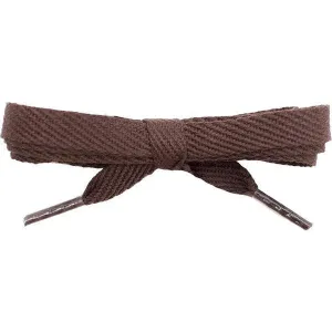 Cotton Flat 3/8" - Brown (12 Pair Pack) Shoelaces