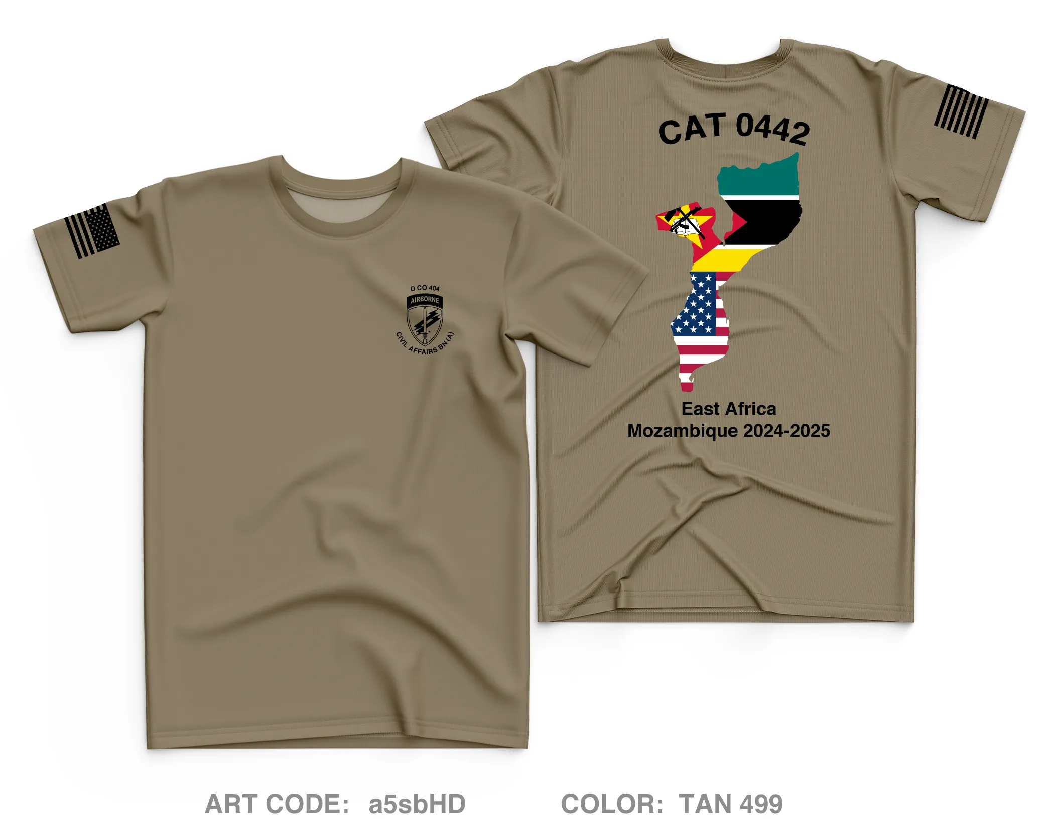 D Co 404 Civil Affairs BN (A) Fundraising Collection Core Men's SS Performance Tee - a5sbHD