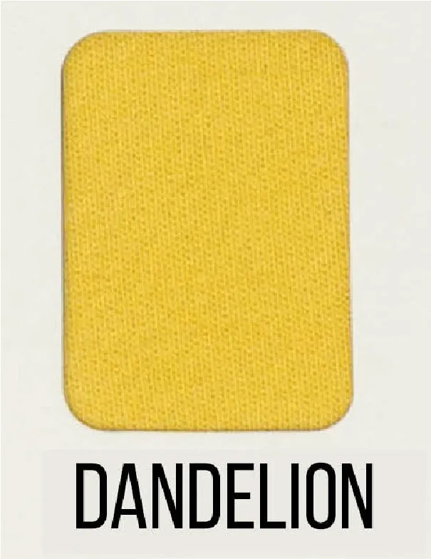 Dandelion - LUXE Solids FRENCH TERRY - 1/2 Metre