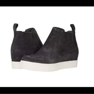 Dolce Vita Anthracite Suede Slip-On Platform High Top Sneaker Women’s 8.5