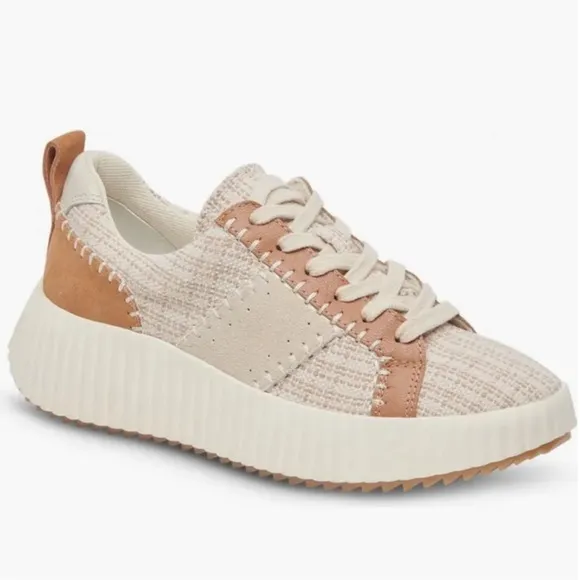 DOLCE VITA Brown Tan Multi Knit Platform Sneaker