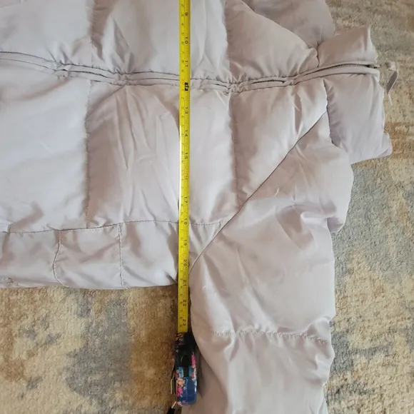Fabletics Storm Puffer Coat II Ash Long Winter Jacket Women's XS