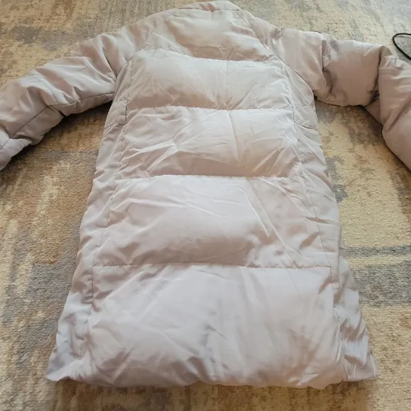 Fabletics Storm Puffer Coat II Ash Long Winter Jacket Women's XS