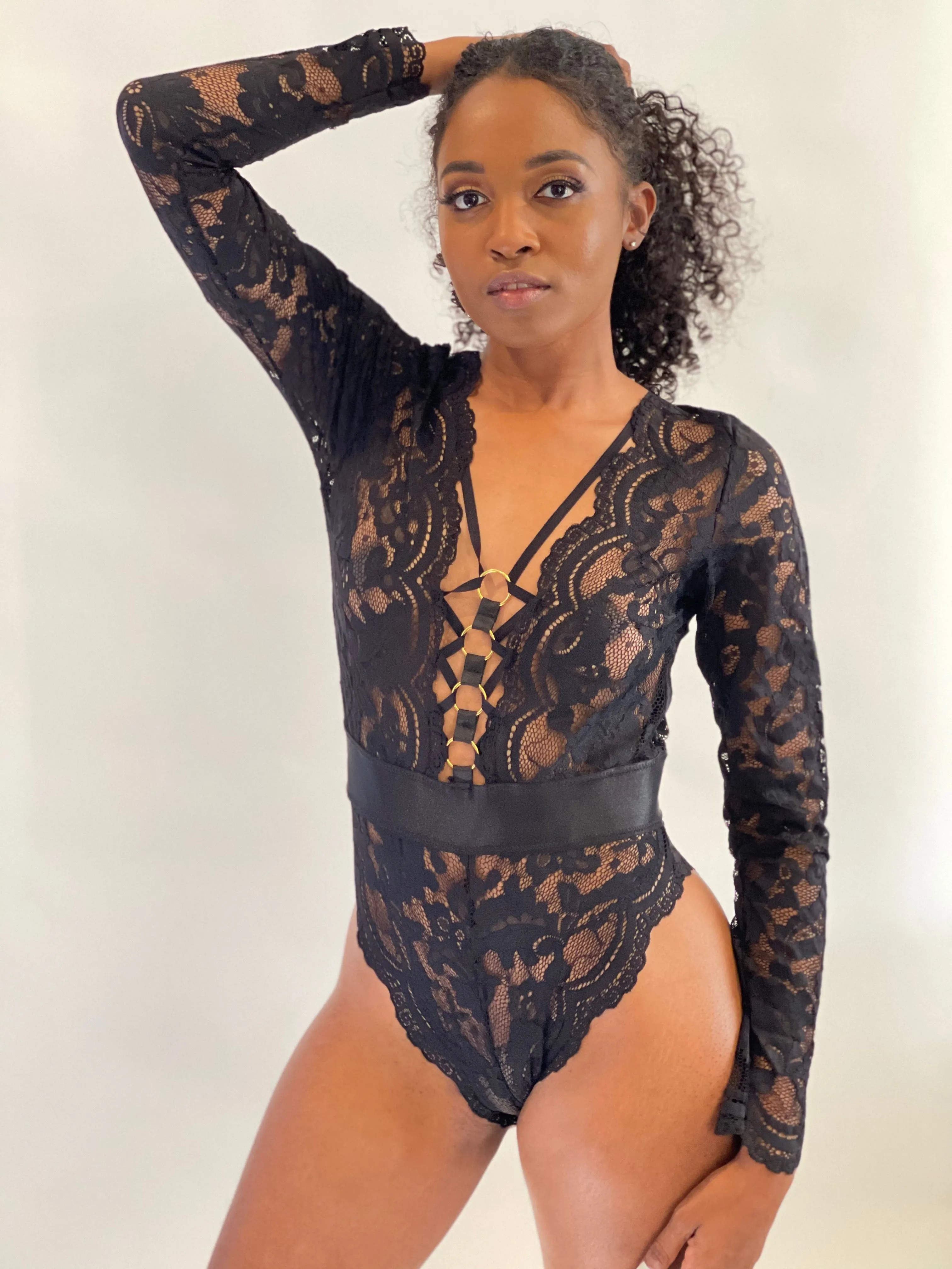 Flawless Long Sleeve Lace Bodysuit