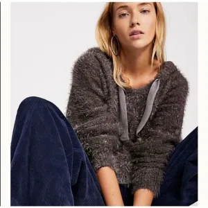 Free People Light as a Feather Hoodie Size Small