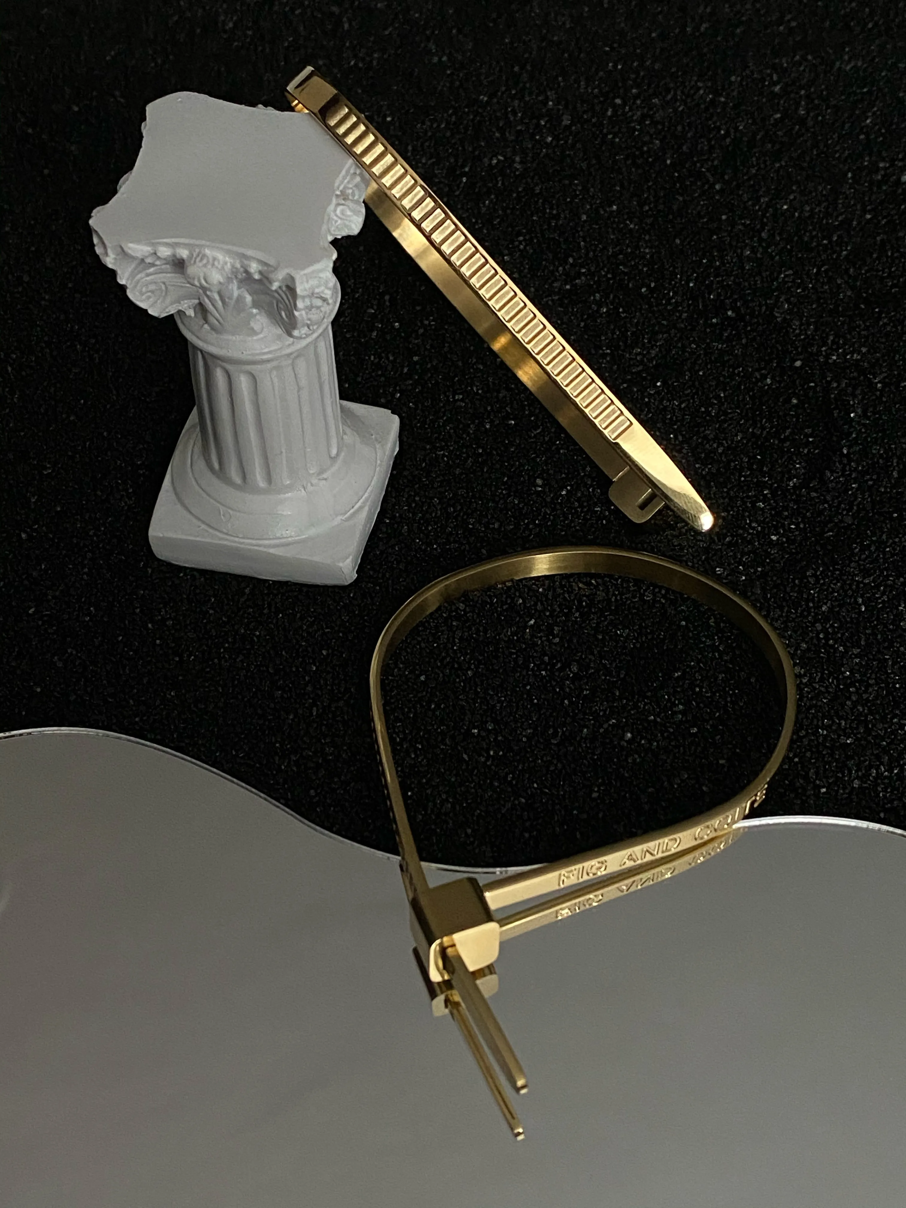 Gold ZipTie Bracelet