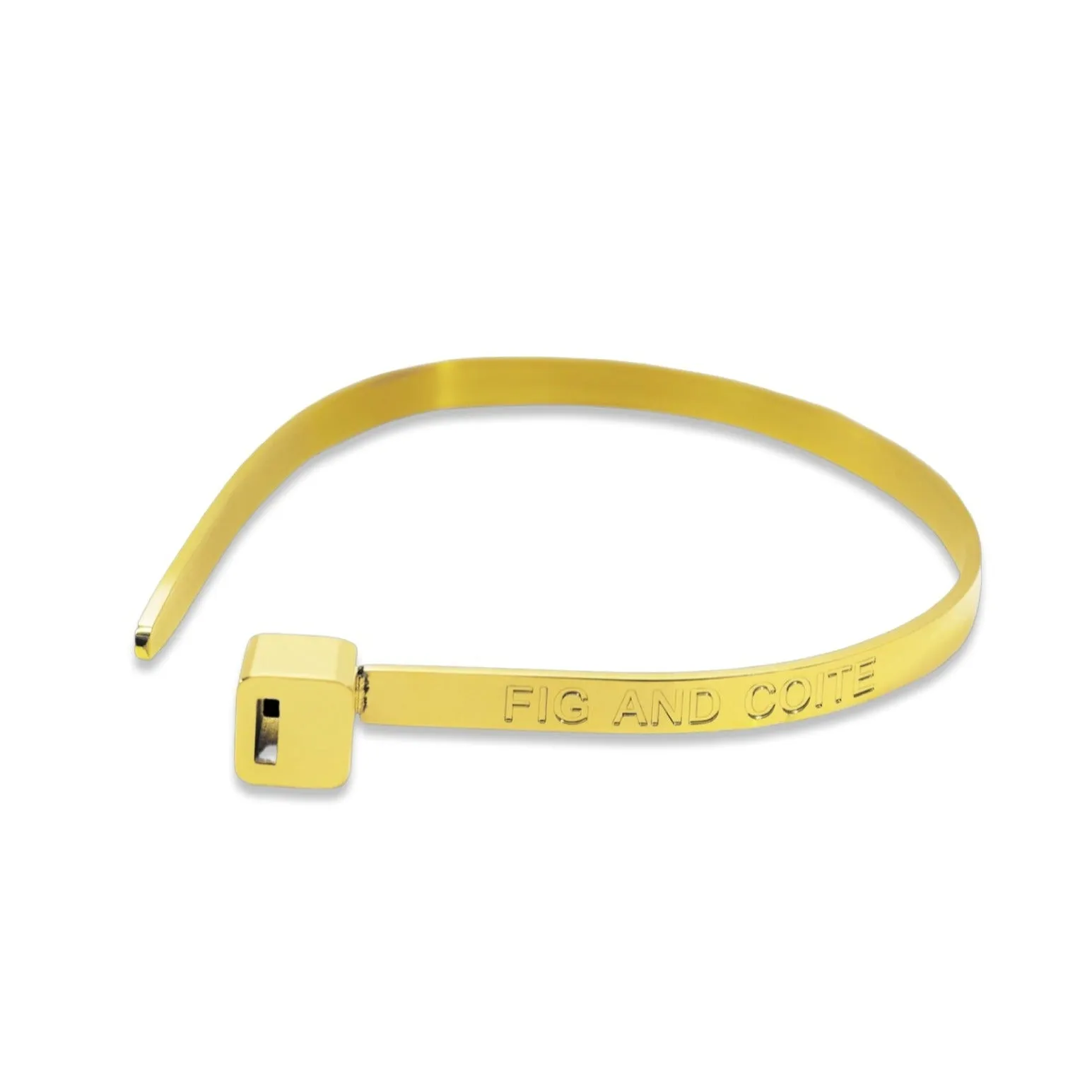 Gold ZipTie Bracelet