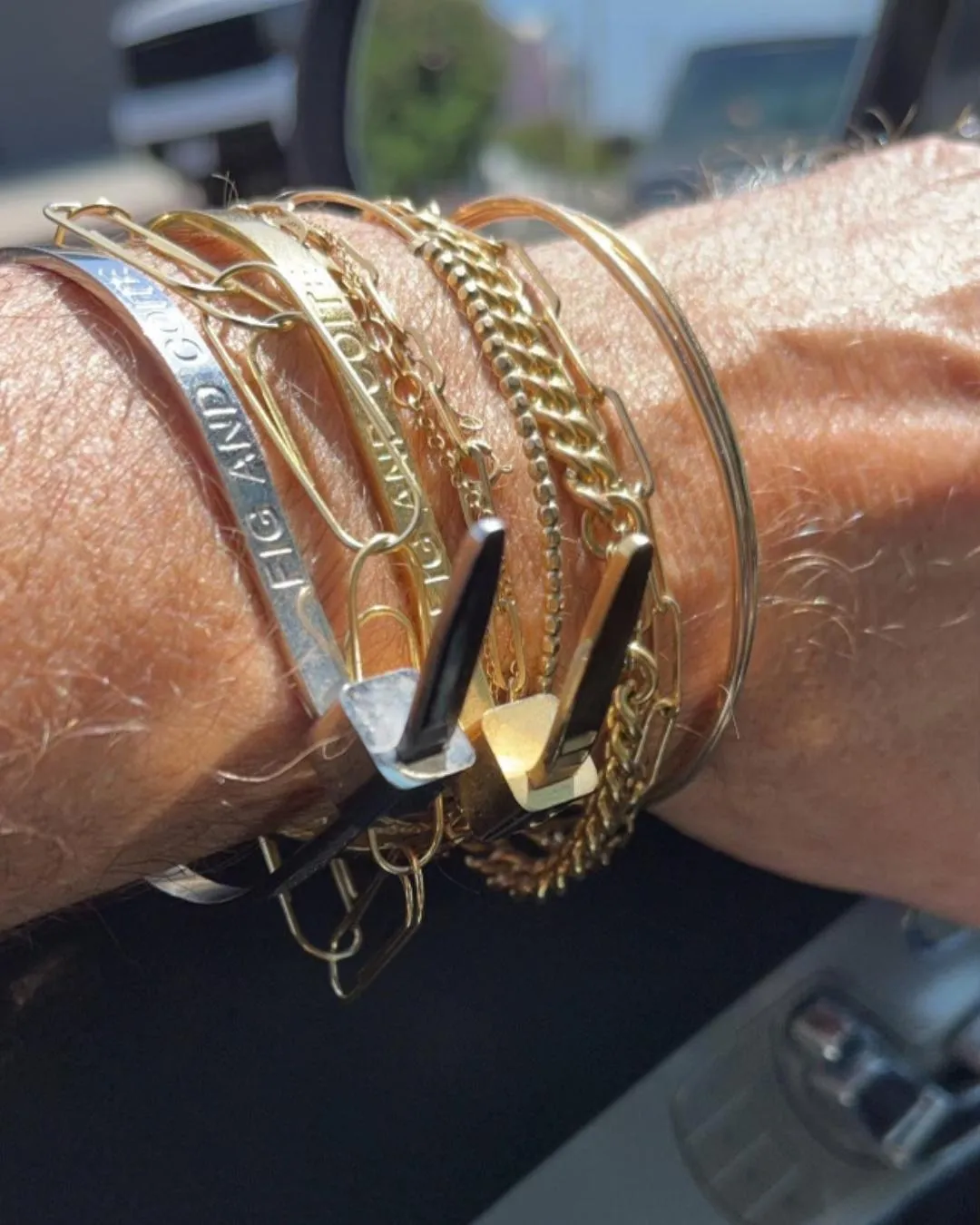 Gold ZipTie Bracelet