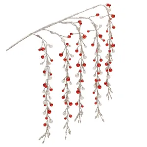 Hanging Glitter Berry Spray (Set of 2)