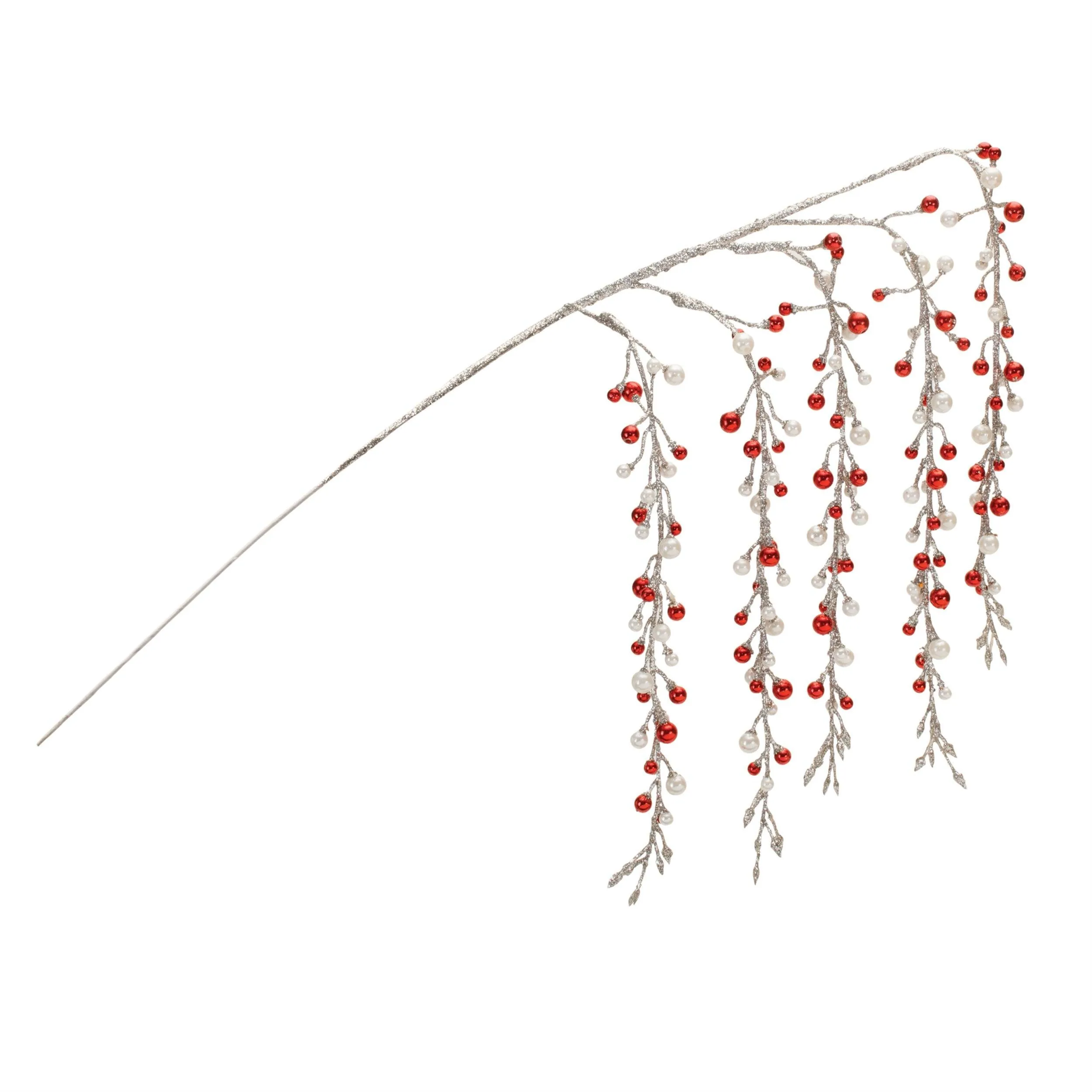 Hanging Glitter Berry Spray (Set of 2)