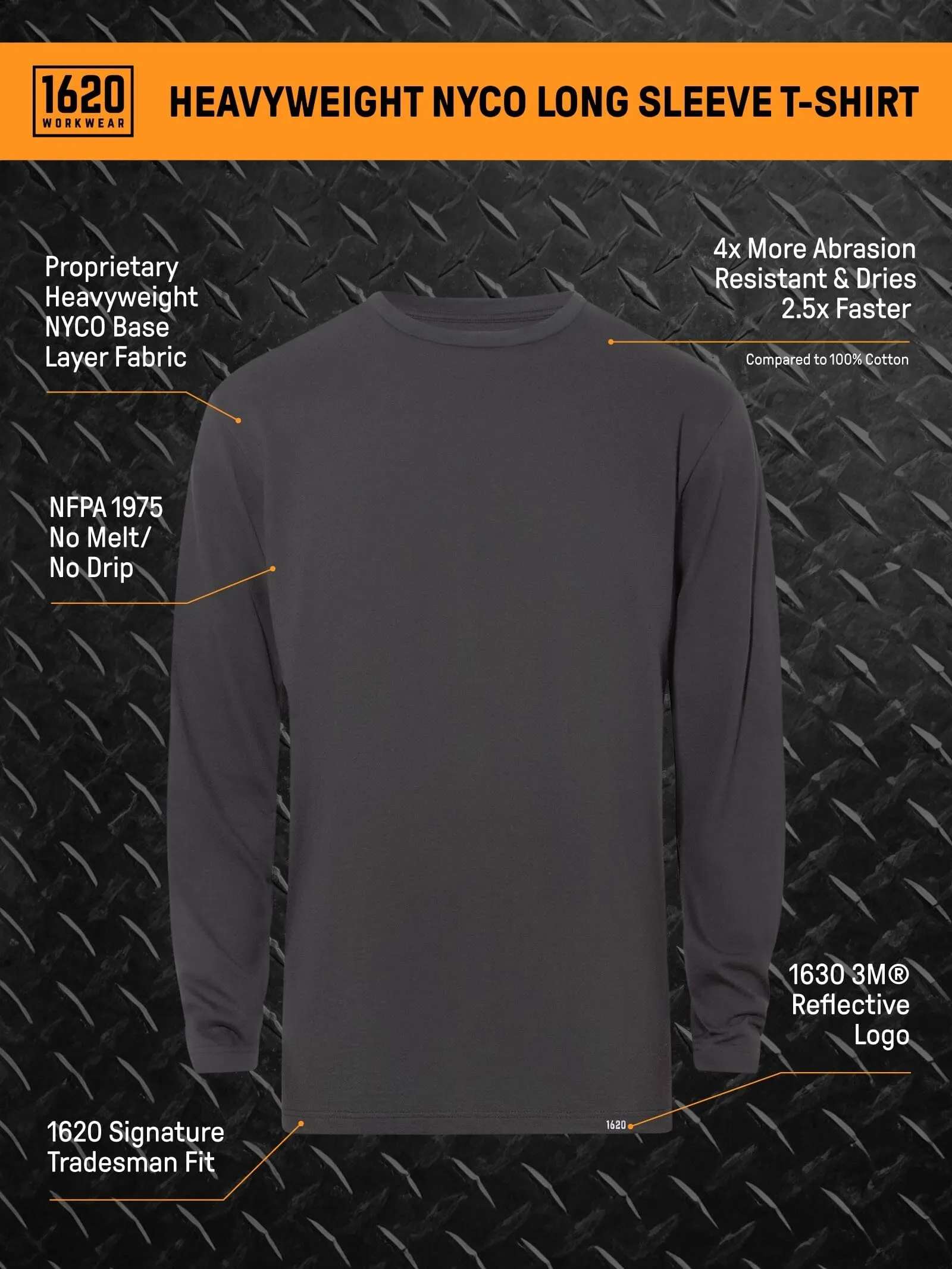 Heavyweight NYCO Long Sleeve T-Shirt - SECONDS - FINAL SALE