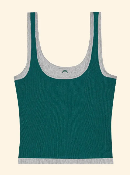 Huha - Sporty Crop Tank | Grey