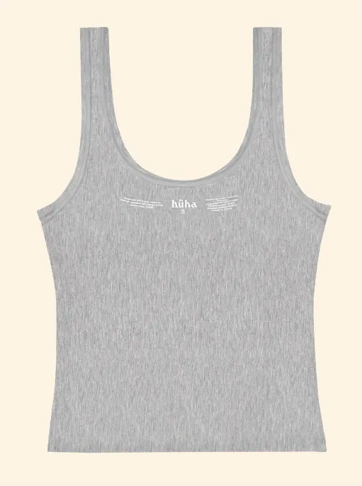 Huha - Sporty Crop Tank | Grey