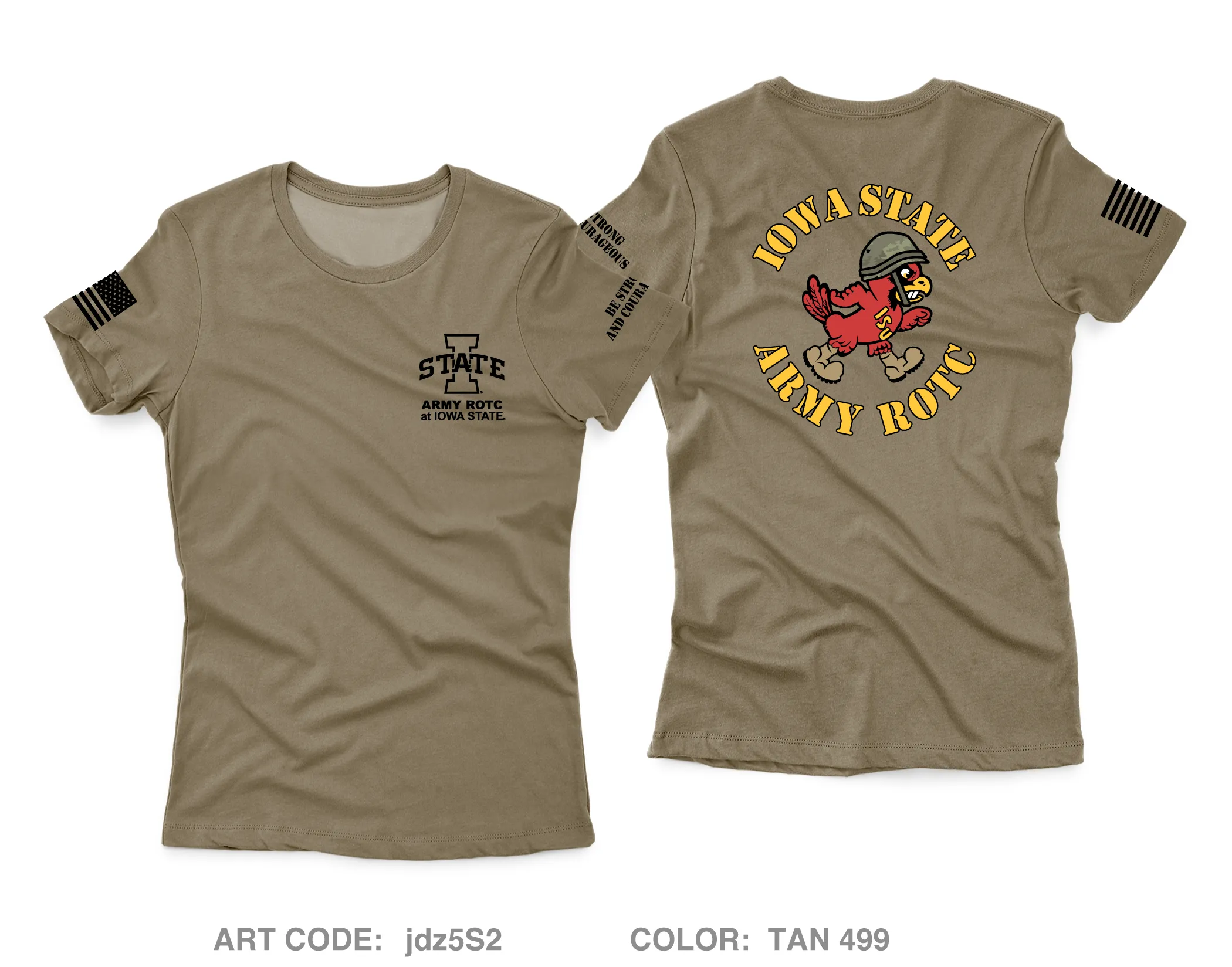 Iowa State University Reserve Officer's Training Corps Core Women's SS Performance Tee - jdz5S2