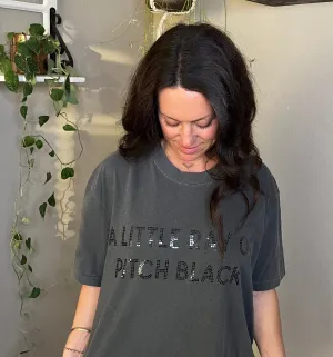JB Exclusive Pitch Black Spangle Comfort Colors T-Shirt
