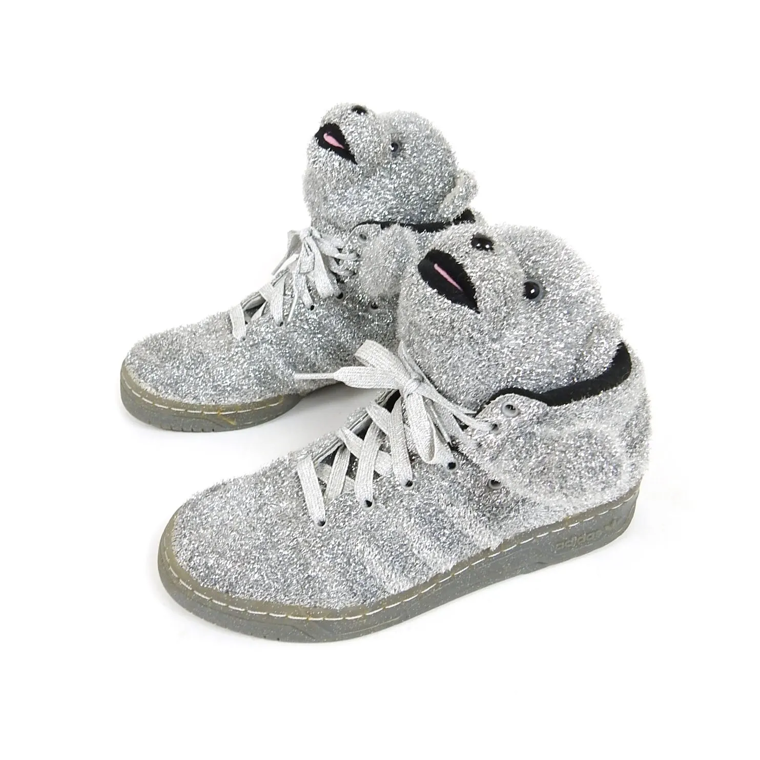 Jeremy Scott x Adidas 2013 Tinsel Bear Sneakers Size 9.5
