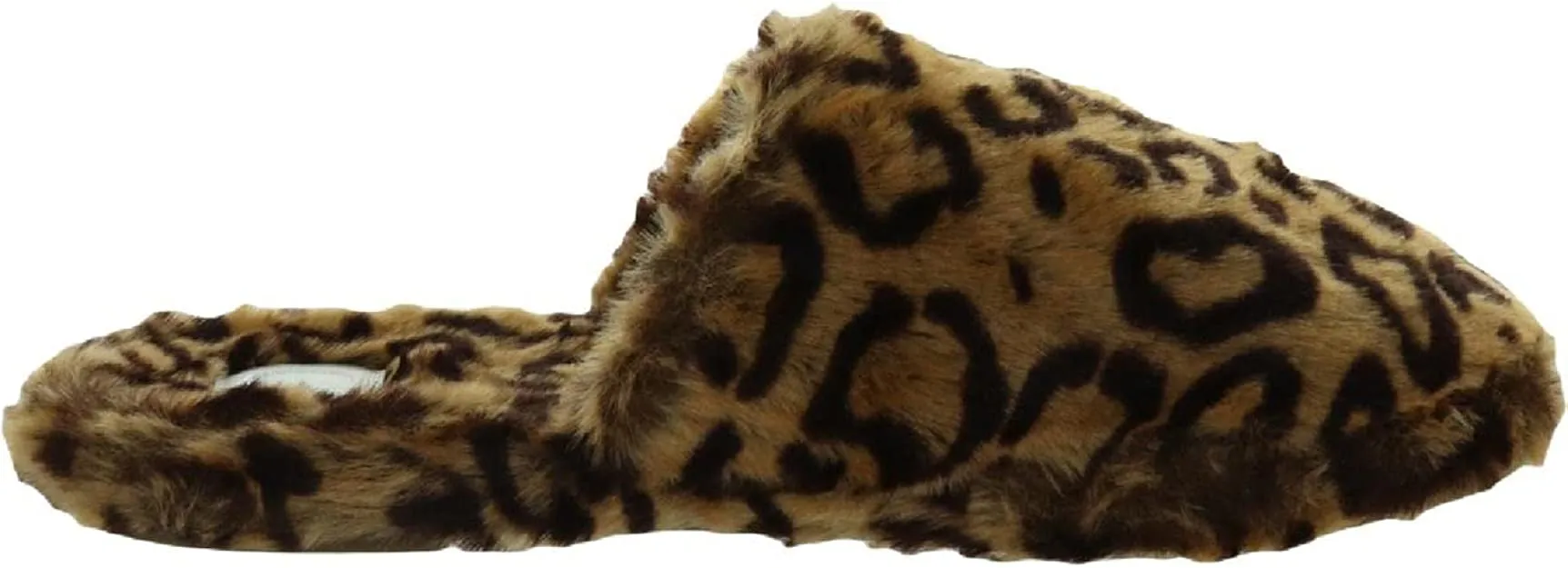 Journee Collection Womens Cozey Comfort Insole Slip On Mules Round Toe Slippers Leopard 10 Medium Womens US