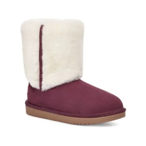 KOOLABURRA BY UGG Kids Aubrei Short Cold-Weather Booties Plum 13 New