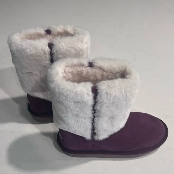 KOOLABURRA BY UGG Kids Aubrei Short Cold-Weather Booties Plum 13 New