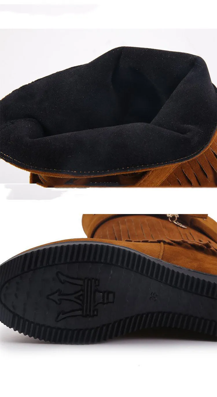 Large Size Wear-resistant Wedge Heel Boots Round Head Non-slip Boots Women's Boots