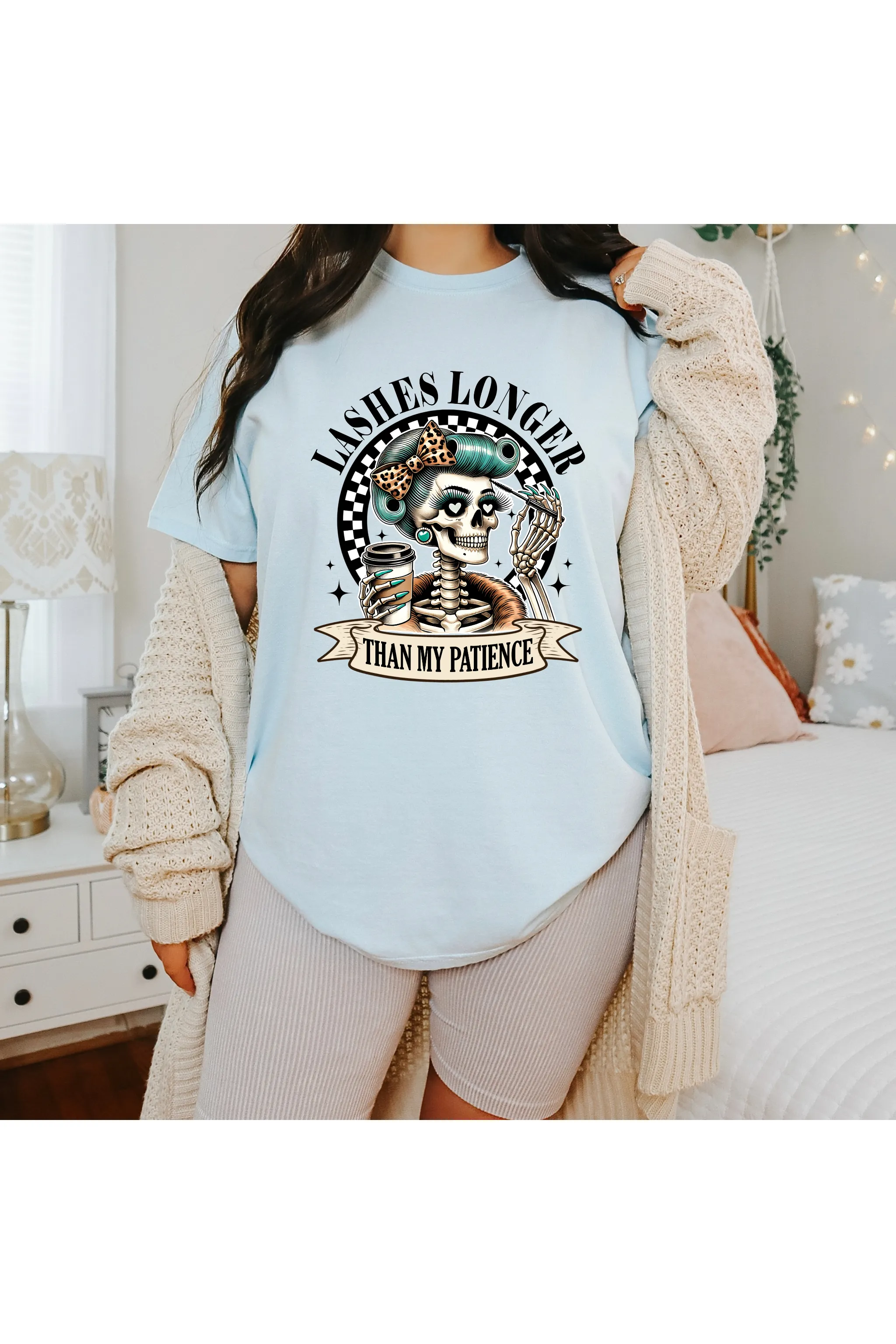 Lashes longer than Patience Comfort Colors T-Shirt