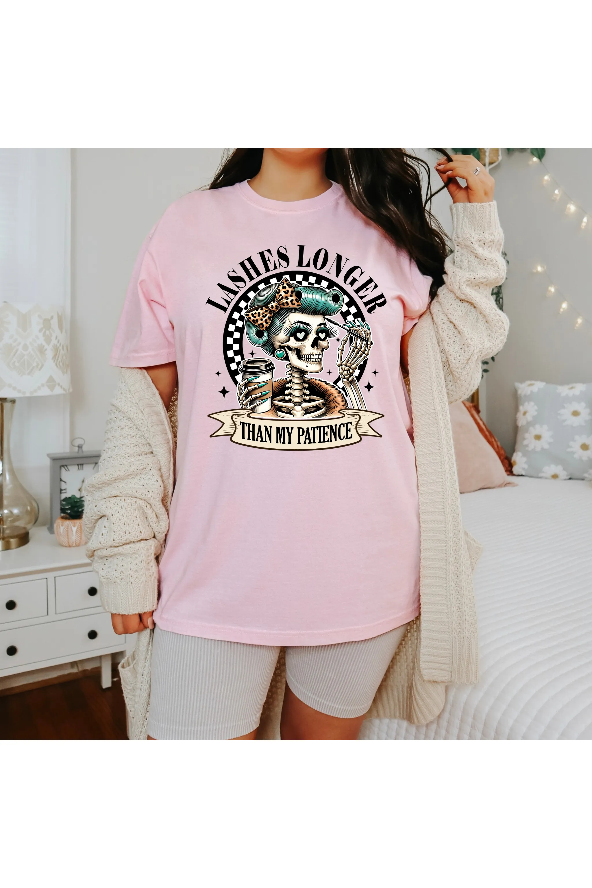 Lashes longer than Patience Comfort Colors T-Shirt