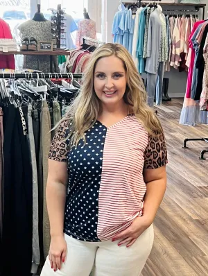 Leopard Americana Tee