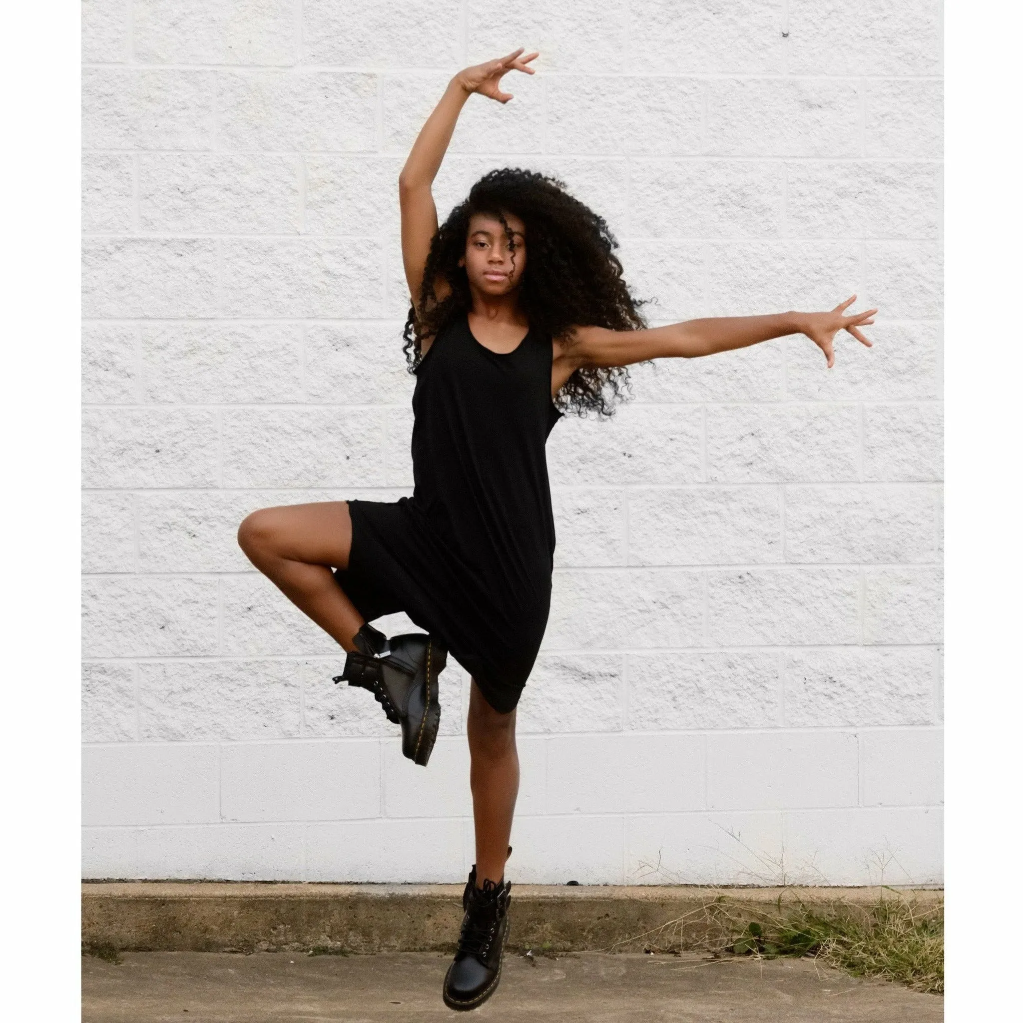 Lexi Tank Dress Black
