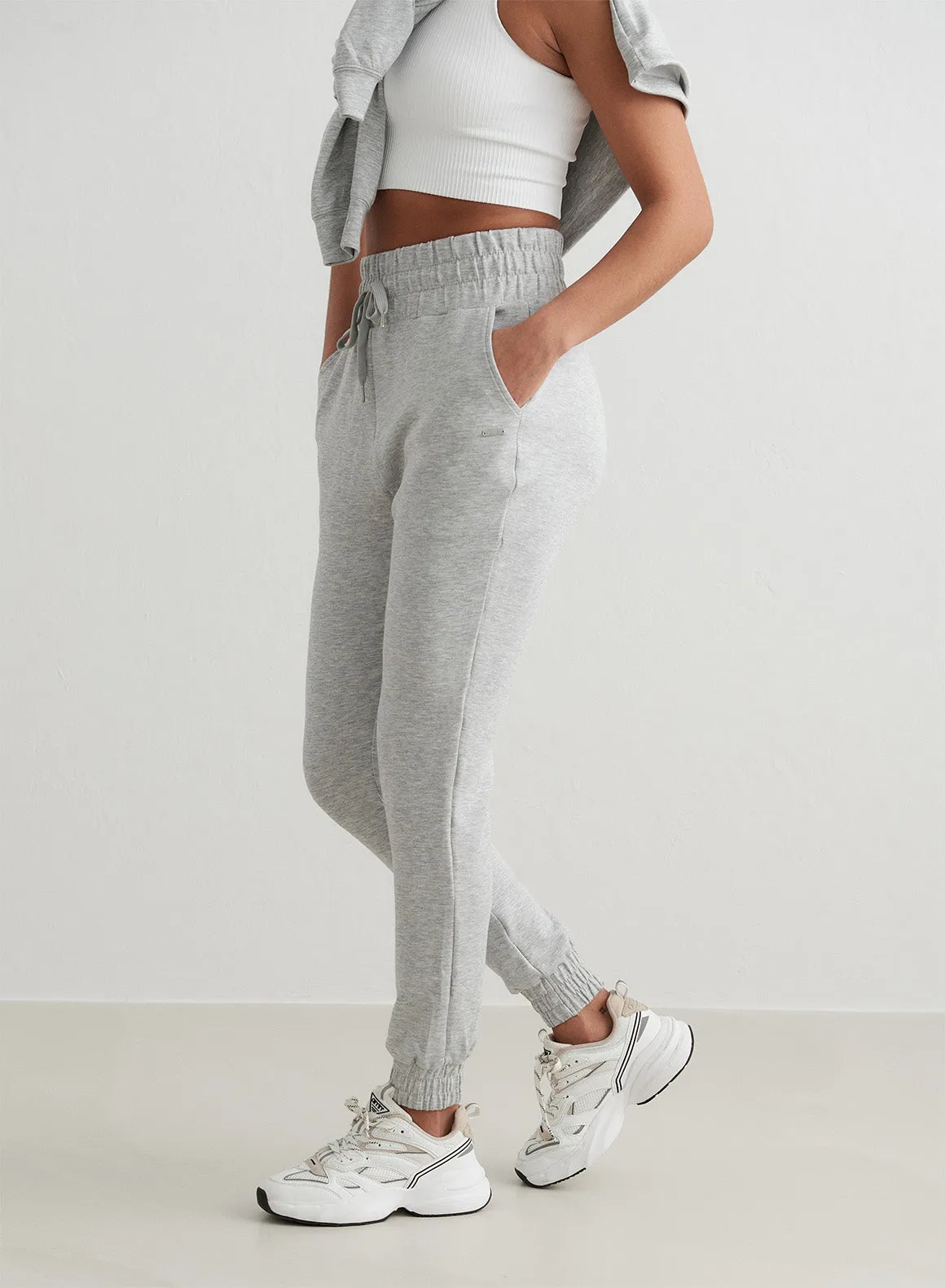 Light Grey Melange Comfy Modal Set