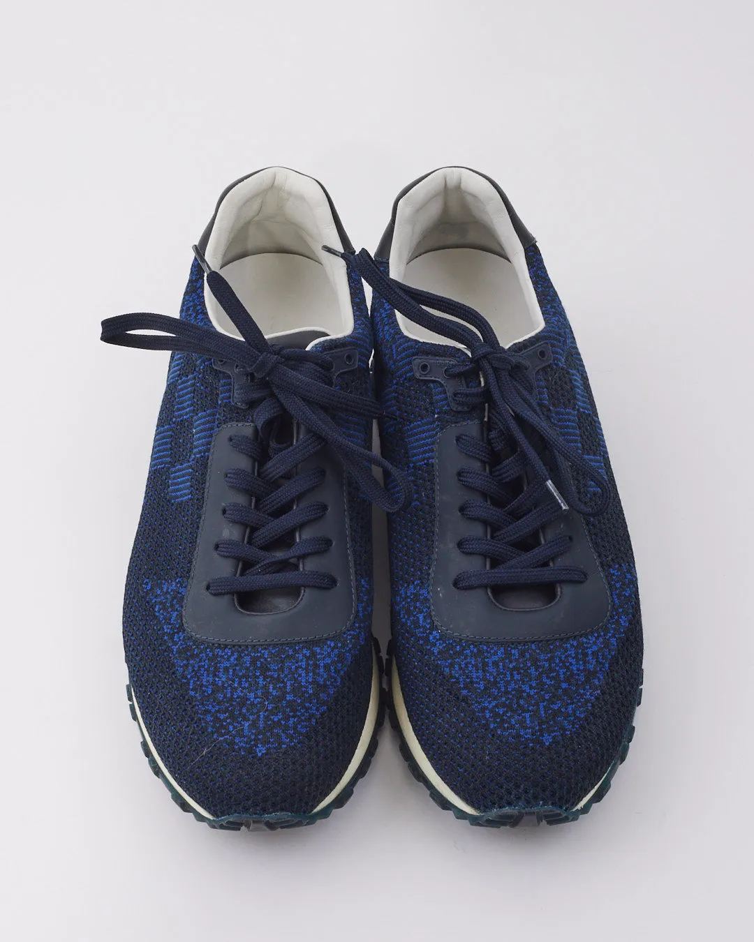 Louis Vuitton Navy/Black Damier Print Sneakers - 6 Men