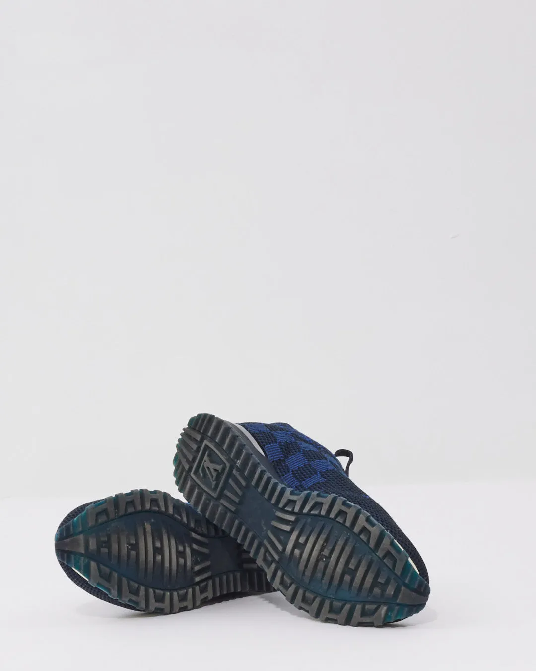 Louis Vuitton Navy/Black Damier Print Sneakers - 6 Men