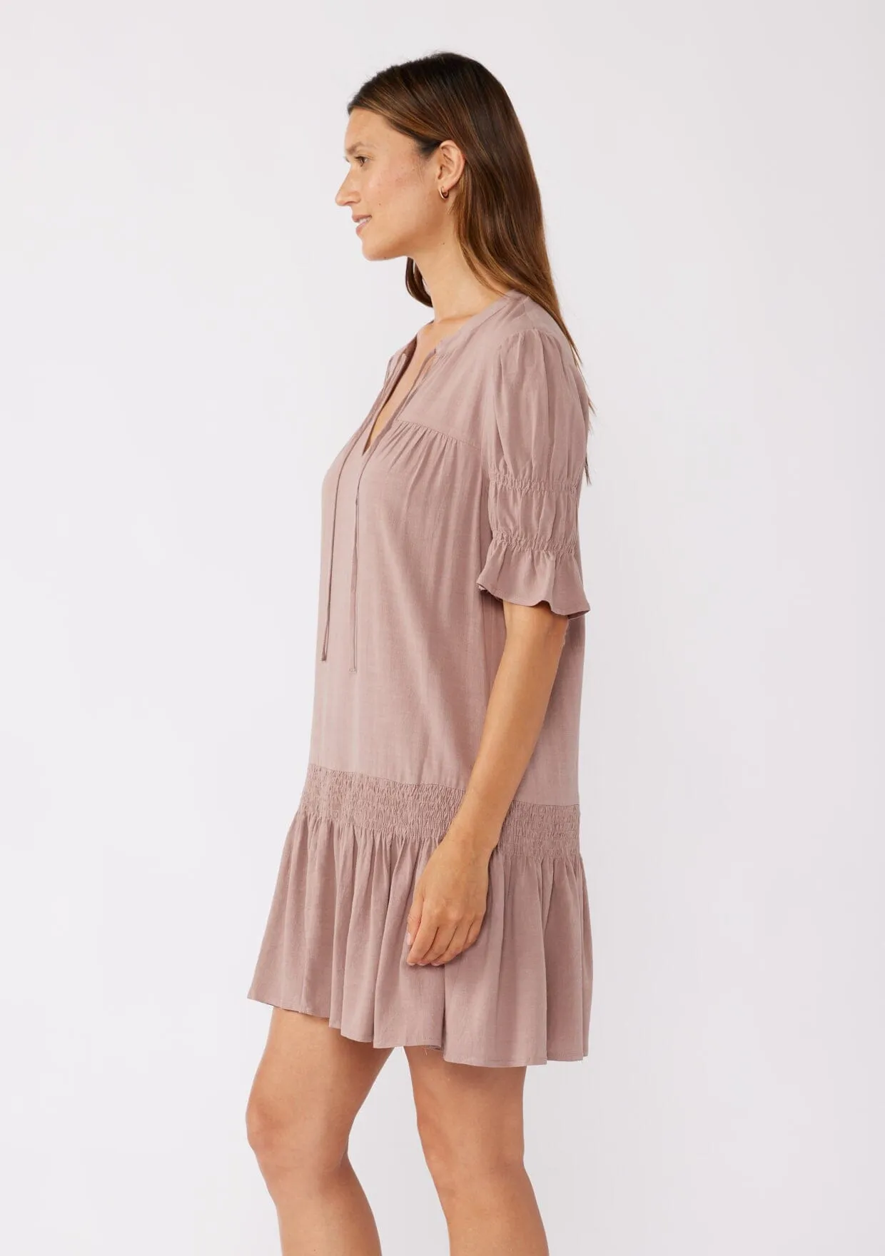 Lulu Drop Waist Mini Dress