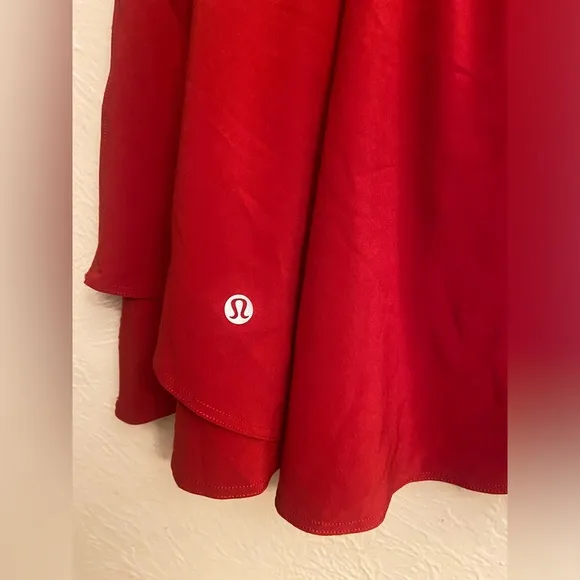 Lululemon Athletica Red Skater Mini Skirt