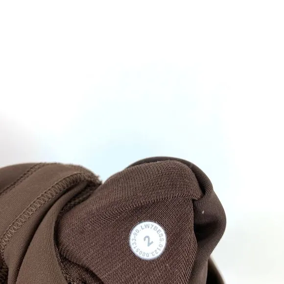 Lululemon Wunder Train High-Rise Biker Short 6&quot; Java Brown Size 2