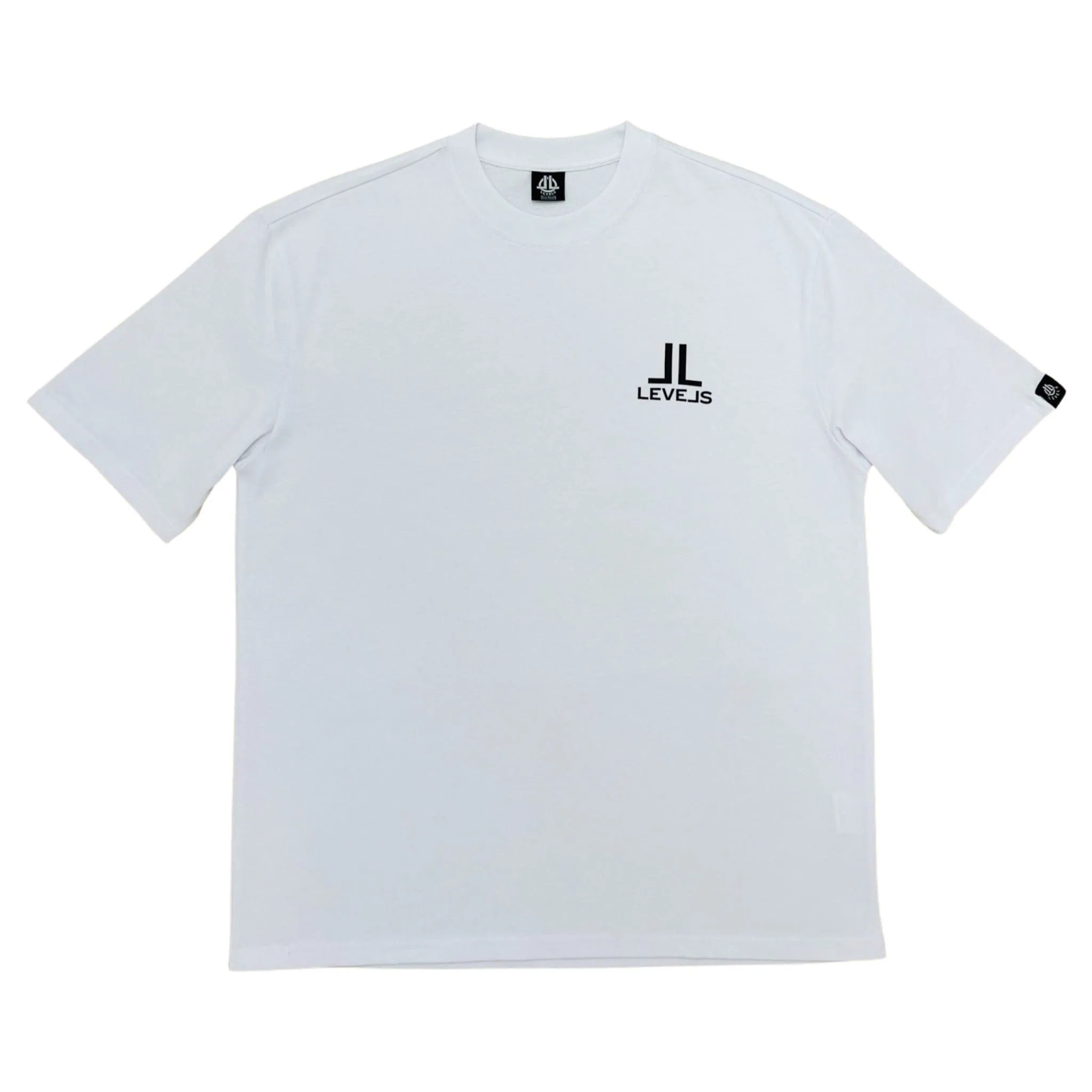 LUXE LEVELS OVERSIZED TEE | WHITE