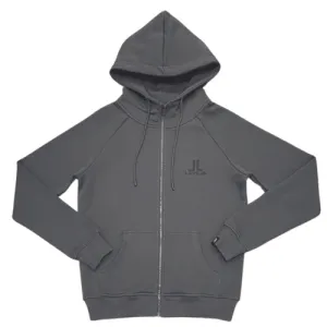 LUXE LEVELS ZIP HOODIE | CHARCOAL
