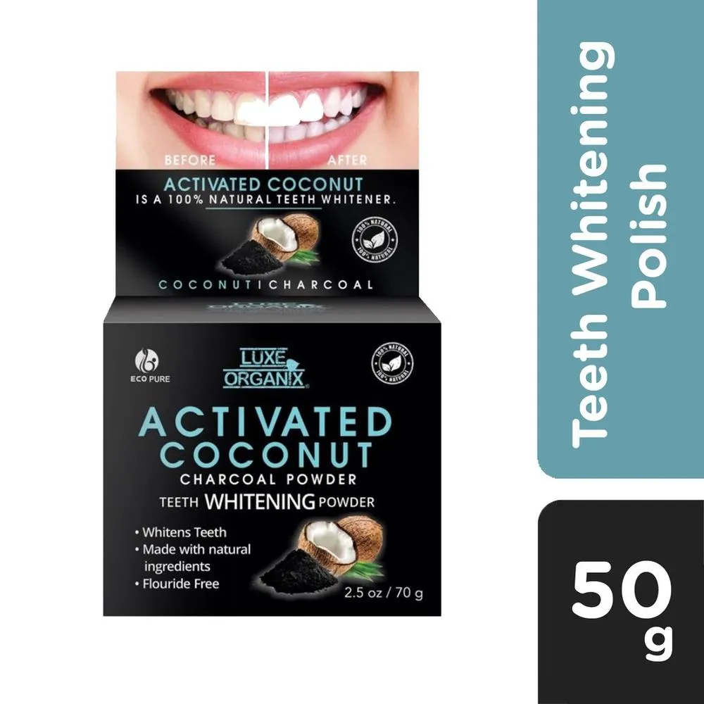Luxe Organix Activated Coconut Charcoal Powder 50g