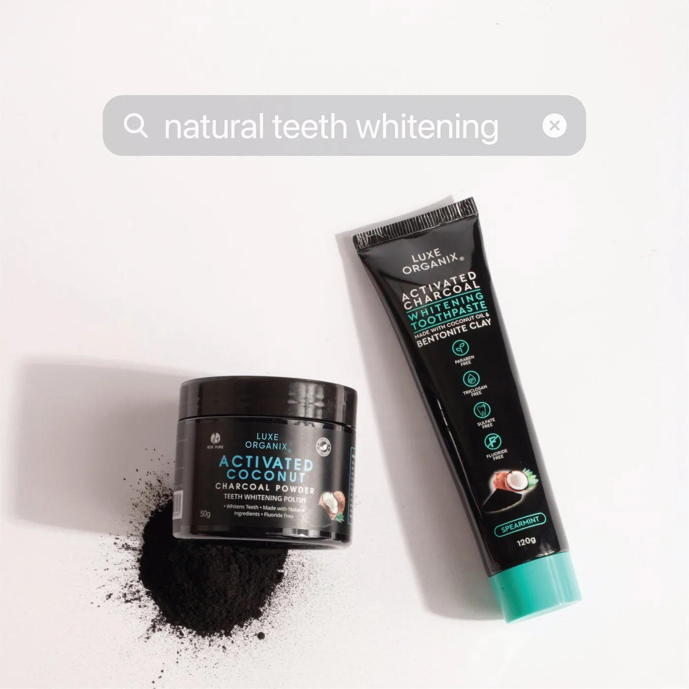 Luxe Organix Activated Coconut Charcoal Powder 50g