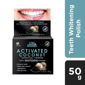 Luxe Organix Activated Coconut Charcoal Powder 50g