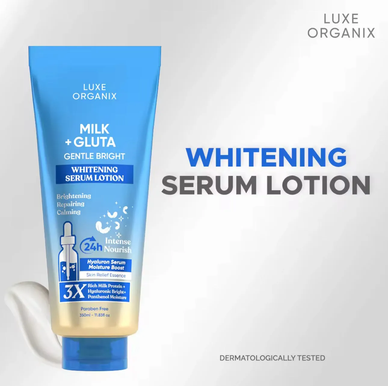 Luxe Organix Milk   Gluta Gentle Bright Whitening Serum Lotion