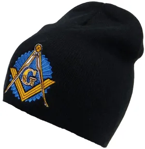 Mason Winter Hat, Cold Weather Beanie, Watch Hat, Black Skull Cap